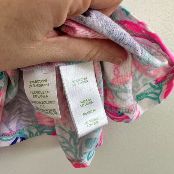 Lilly Pulitzer Seaside Carnivale Pajama Tank Short Set Size Large - Picture 4 of 12